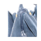 Sac Porté Épaule Celine Vintage Horse Carriage C Macadam Toile - Bleu Marine