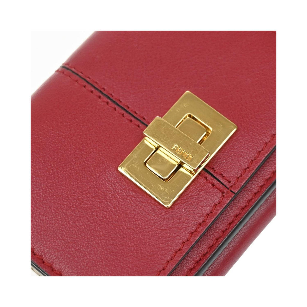 Portefeuille Fendi Peekaboo Long Cuir - Rouge