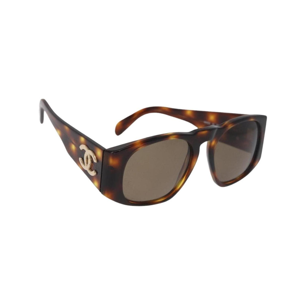 Lunettes De Soleil Chanel Logo Cc Plastic - Marron