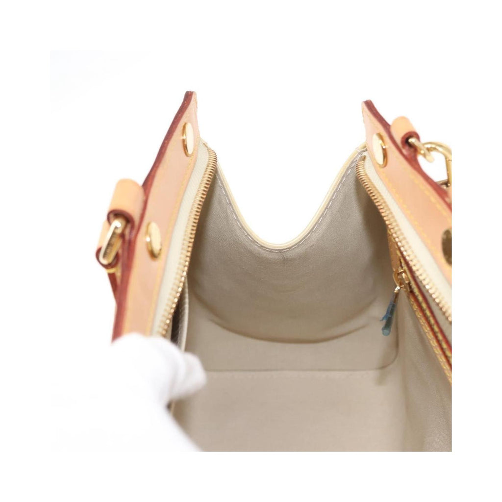Sac Louis Vuitton Brea Handbag Mm Cuir Verni - Beige