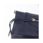 Pochette Balenciaga Classic Studs Envelope Strap Clutch Mini Cuir - Bleu Marine