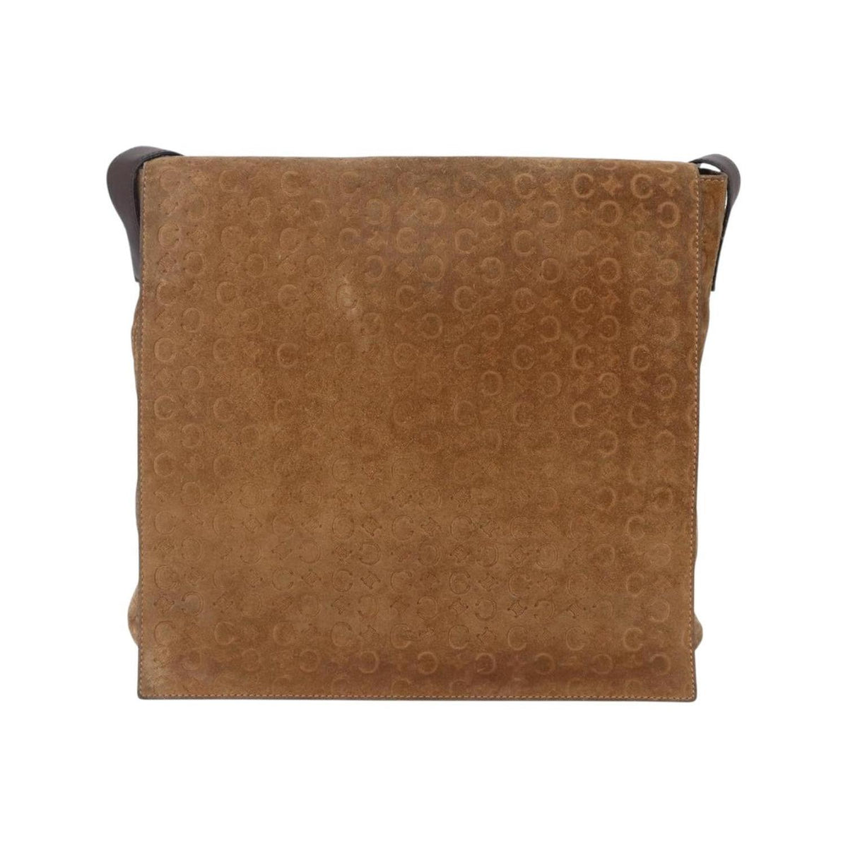 Sac Porté Épaule Celine C Macadam Shoulder Bag Daim - Beige