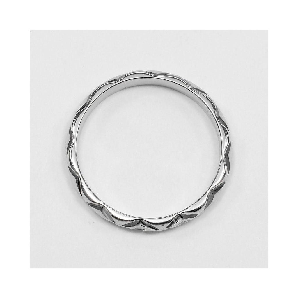 Bague Chanel Matelasse Platinum - Argent