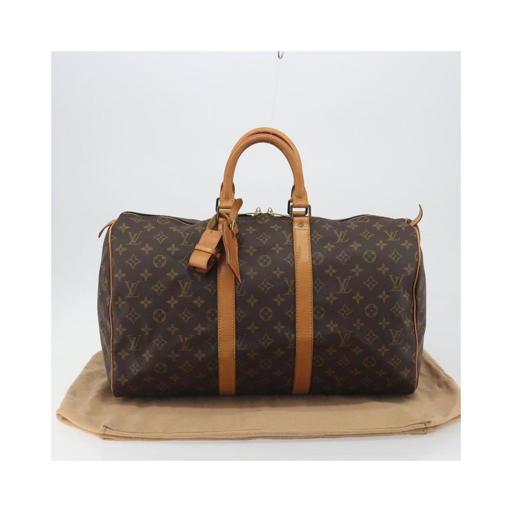 Sac De Voyage Louis Vuitton Keepall 45 Toile - Marron