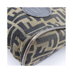 Sac Porté Épaule Fendi Logo Zucca Shoulder Bag Toile - Marron