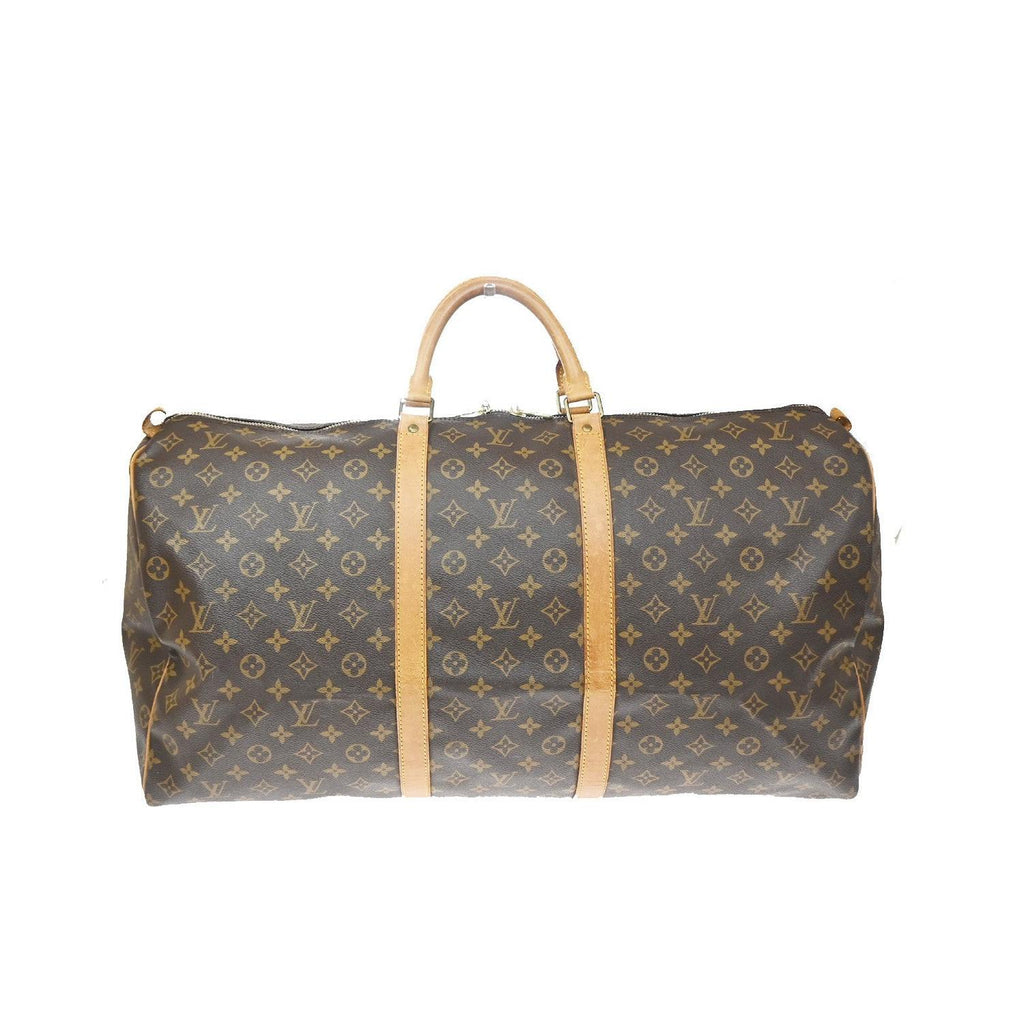 Bolsa de viaje Louis Vuitton Keepall 60 de lona - Marrón