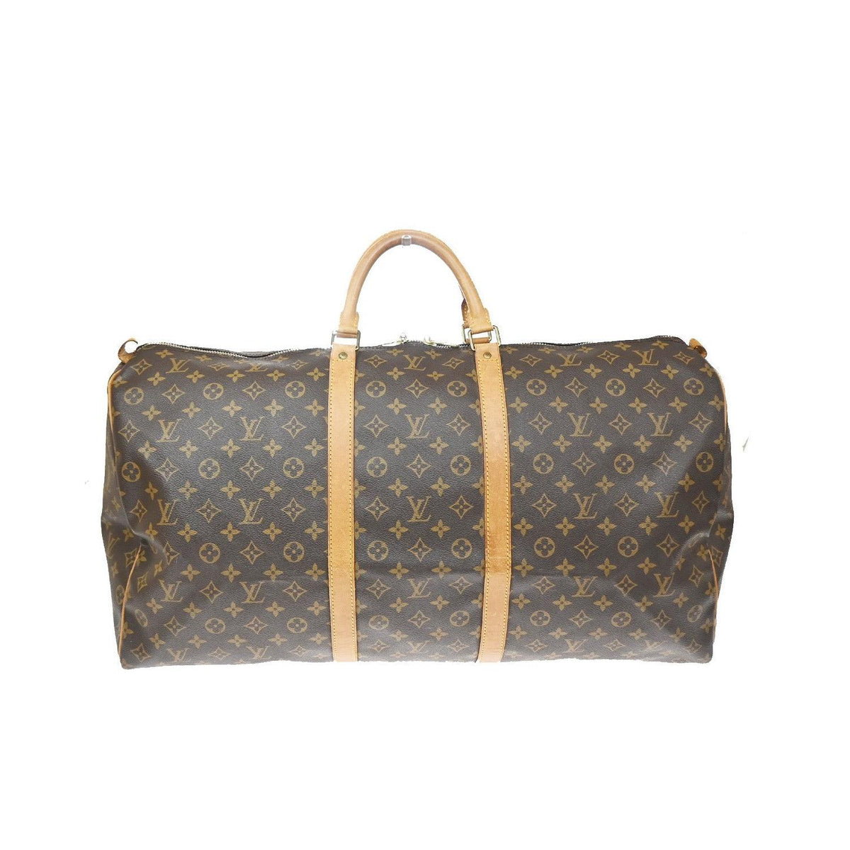 Bolsa de viaje Louis Vuitton Keepall 60 de lona - Marrón