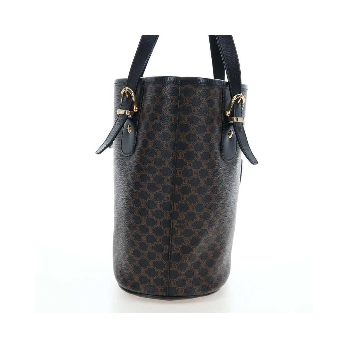 Sac Porté Épaule Celine C Macadam Tote Pvc - Noir