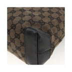 Cabas Gucci Vintage Front Pocket Tote Toile - Noir