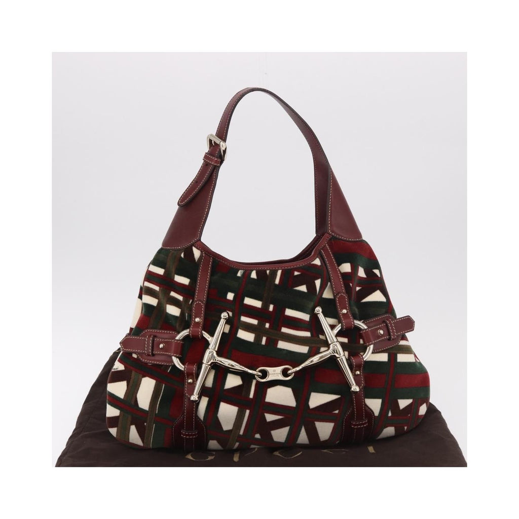 Sac Porté Épaule Gucci Vintage Jackie Shoulder Toile - Vert