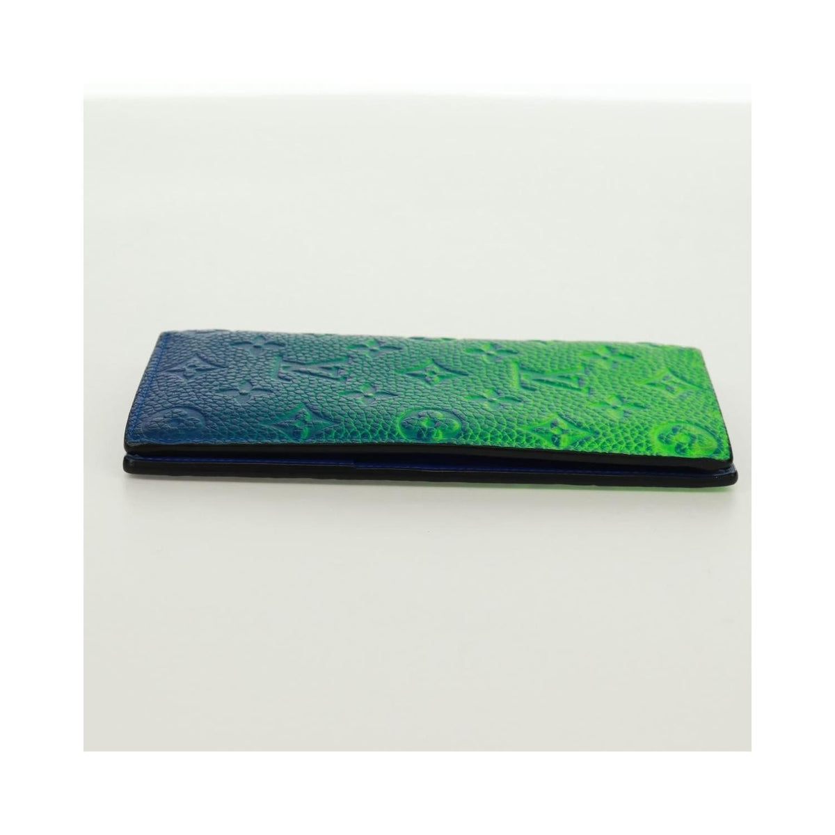 Portefeuille Louis Vuitton Brazza Cuir - Vert