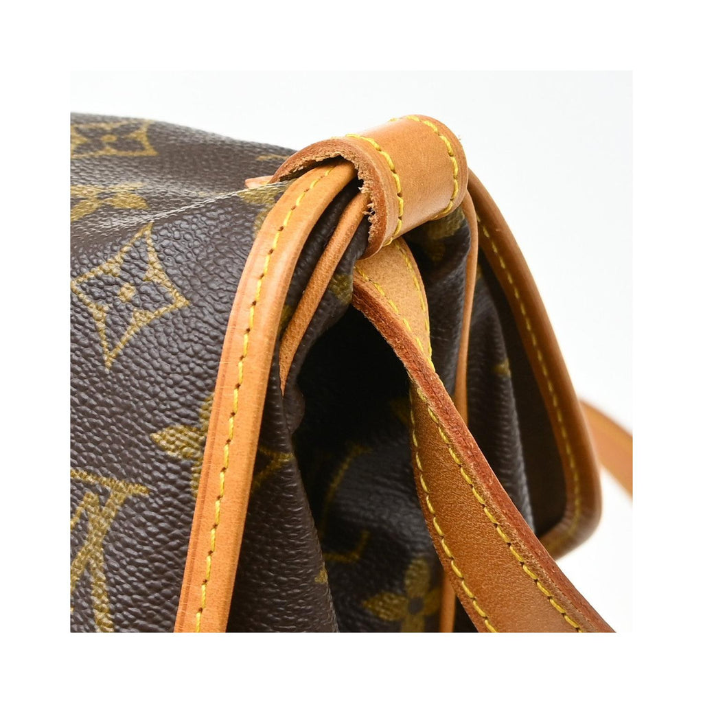 Sac À Main Louis Vuitton Saumur Bb Toile - Marron