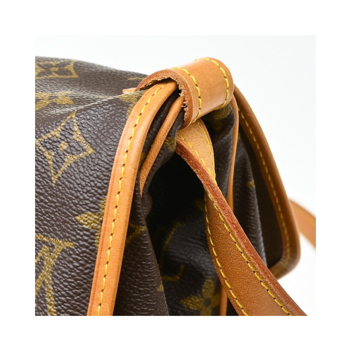 Sac À Main Louis Vuitton Saumur Bb Toile - Marron