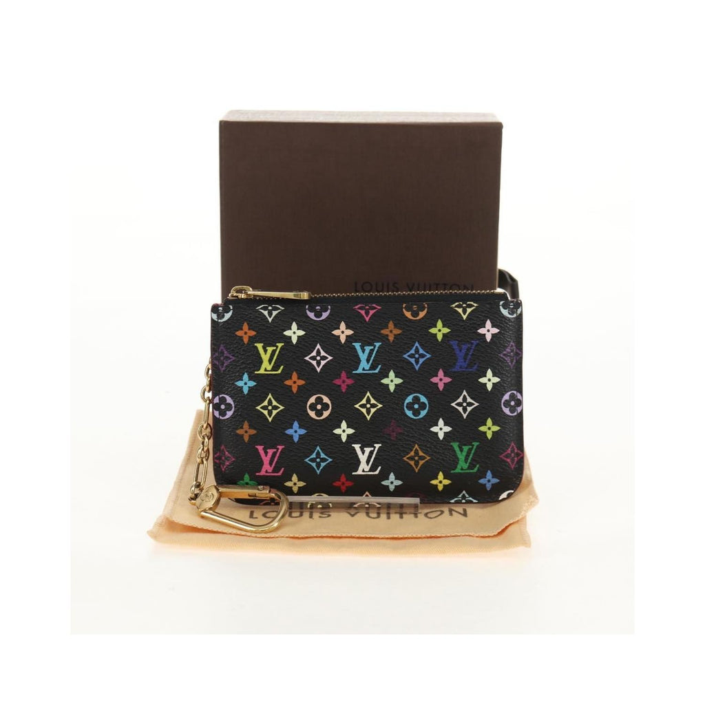 Louis Vuitton - Portamonete Pochette Clés NM in tela - Nero