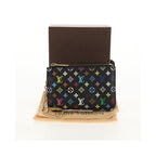 Louis Vuitton - Portamonete Pochette Clés NM in tela - Nero