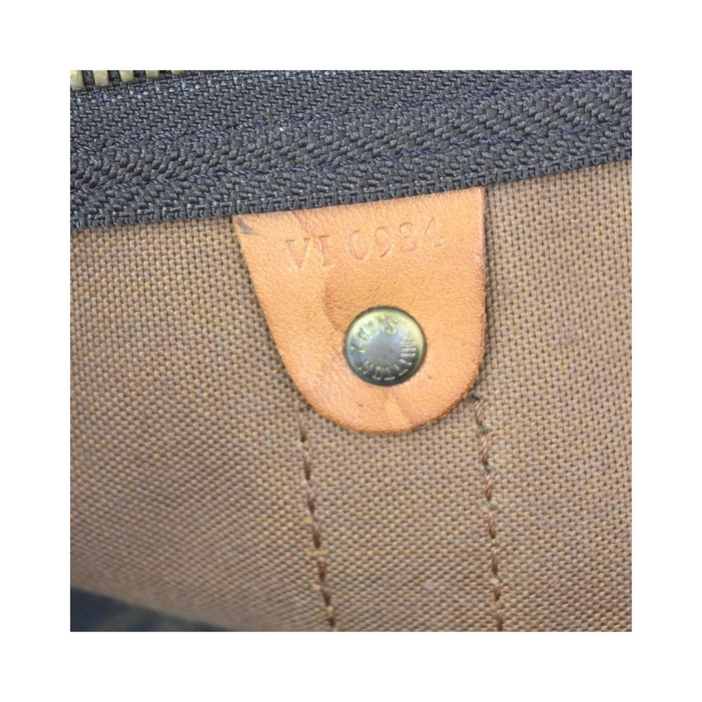 Bolsa de viaje Louis Vuitton Keepall Bandoulière 60 de lona - Marrón