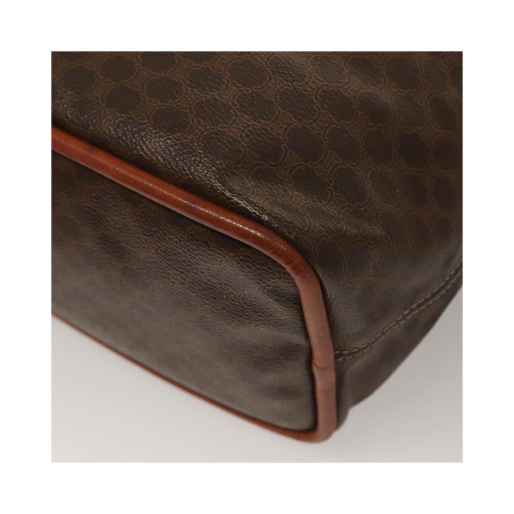 Sac À Main Celine Macadam Handbag Toile - Marron