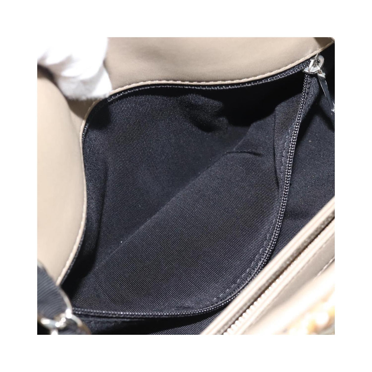 Sac À Main Chanel Just Mademoiselle Medium Cuir Verni - Beige