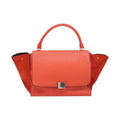 Bolso Celine Trapecio De Piel Con Ante Medio