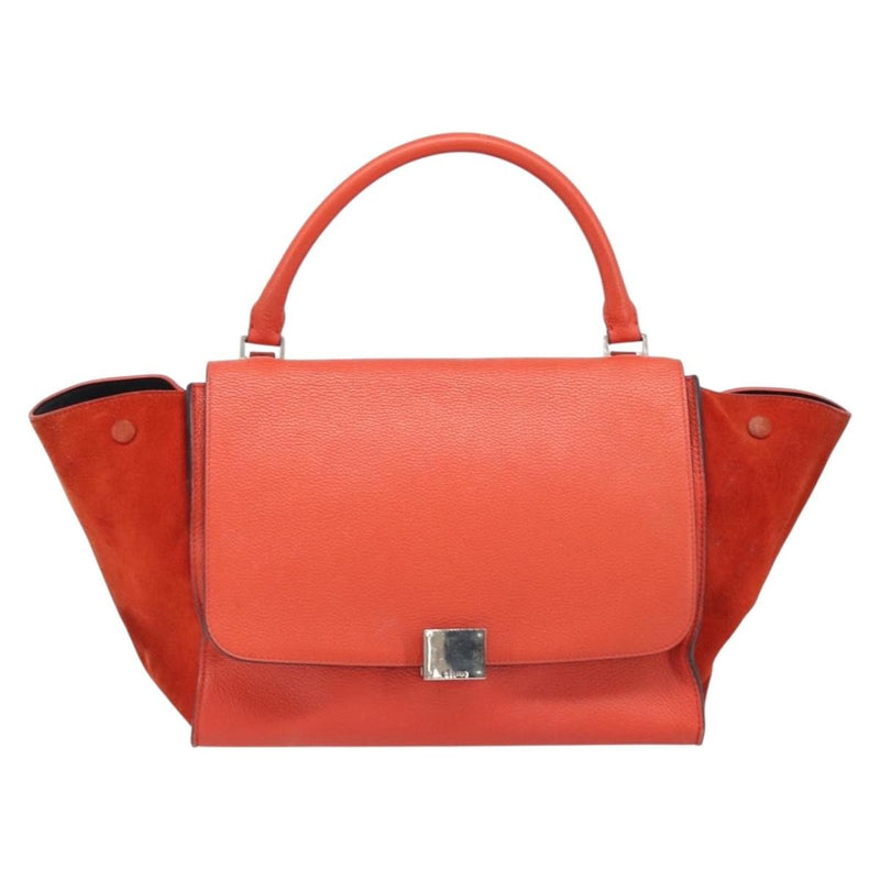Celine Trapeze Bag Leather with Suede Medium