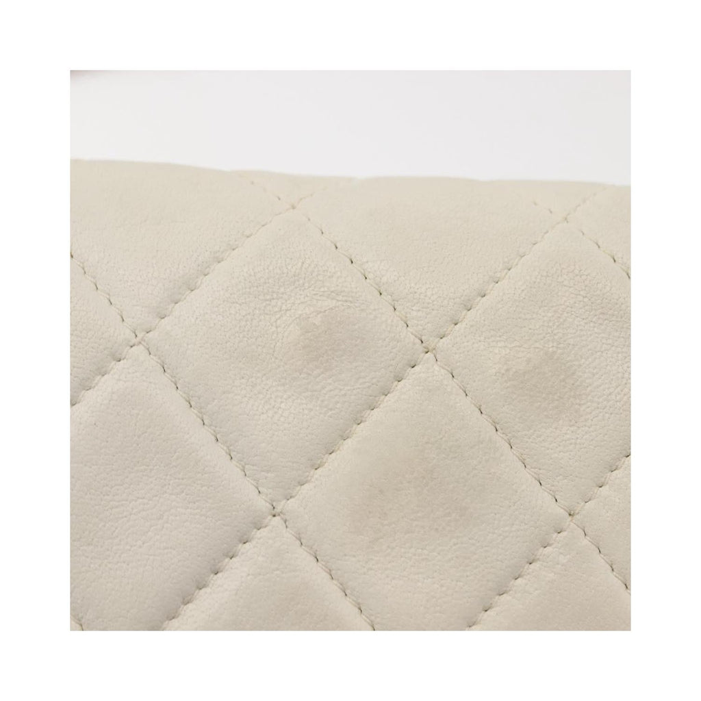 Pochette Chanel Full Flap Wallet On Chain Cuir - Blanc