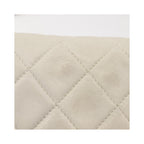 Pochette Chanel Full Flap Wallet On Chain Cuir - Blanc