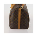 Sac De Voyage Louis Vuitton Keepall Bandoulière 60 Toile - Marron