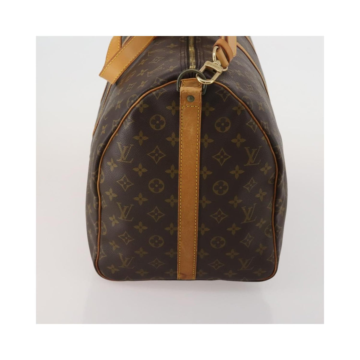 Sac De Voyage Louis Vuitton Keepall Bandoulière 60 Toile - Marron