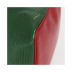Sac Porté Épaule Louis Vuitton Bicolor Petit Noe Handbag Cuir - Vert