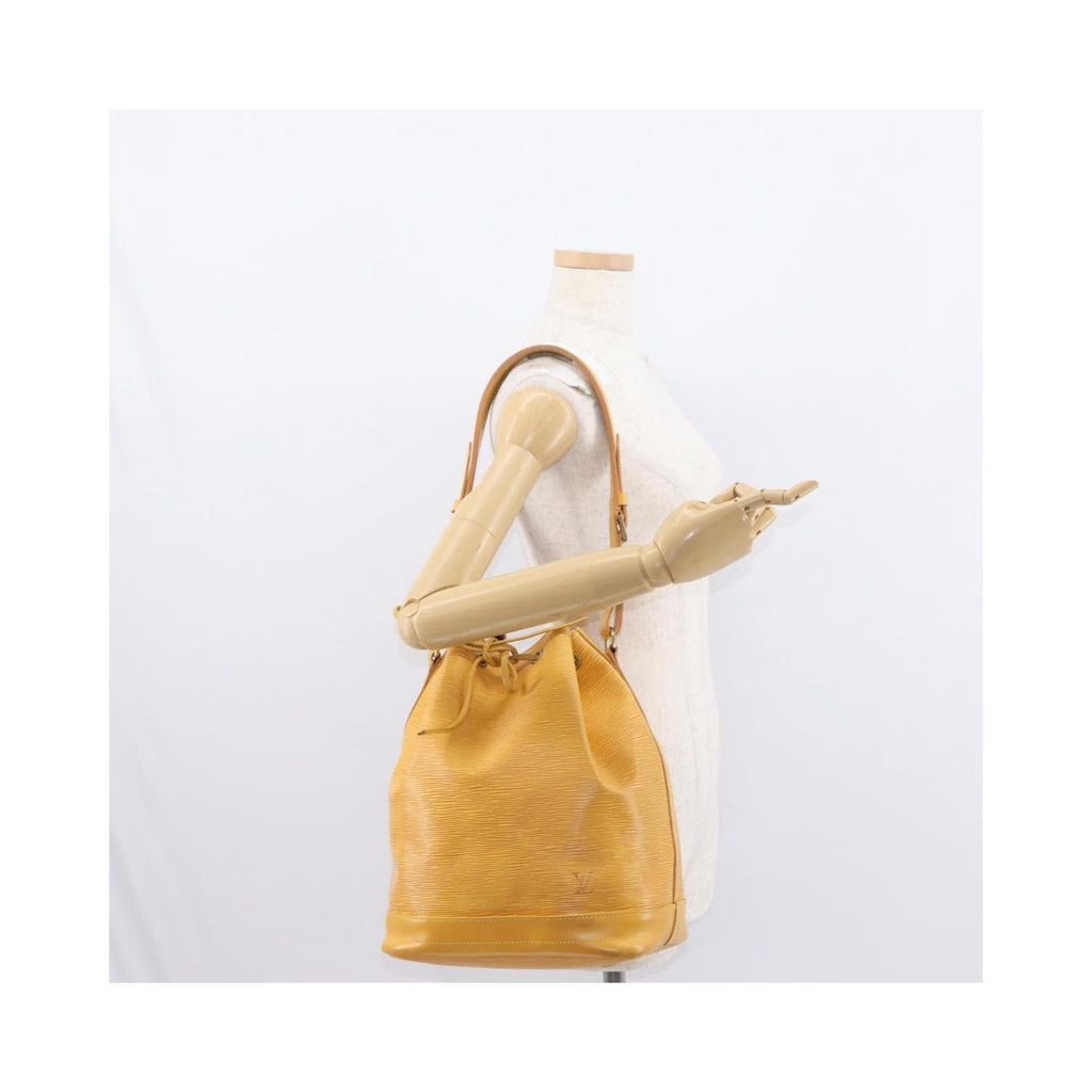 Bolso de hombro Louis Vuitton Noé grande de cuero - Amarillo