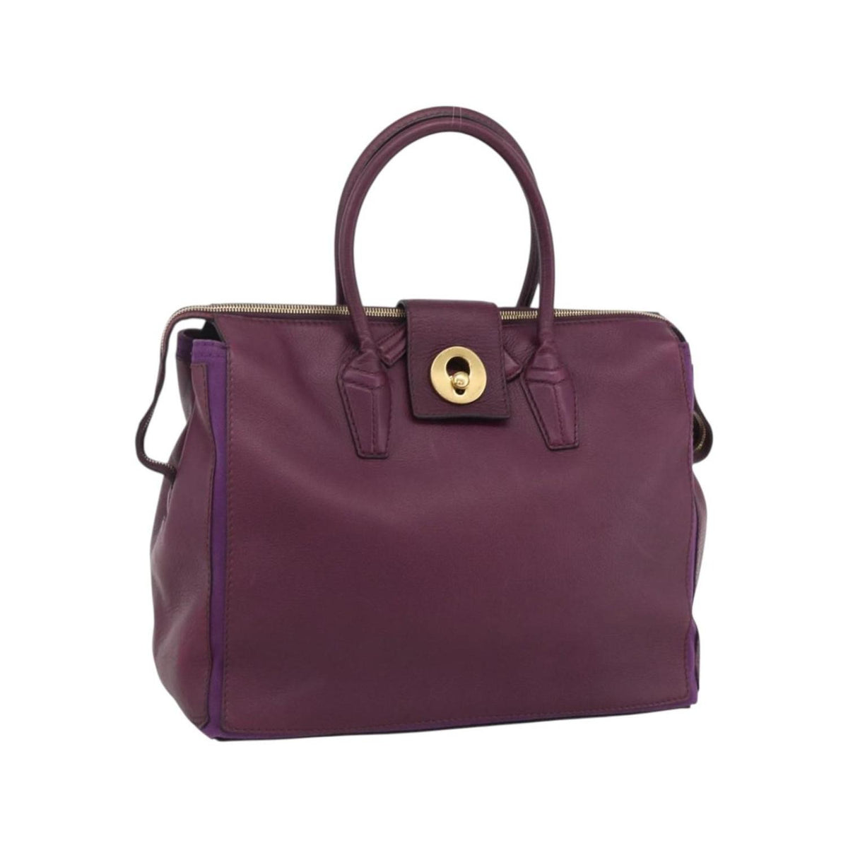 Cabas Saint Laurent Bicolor Muse Two Cabas Cuir - Violet