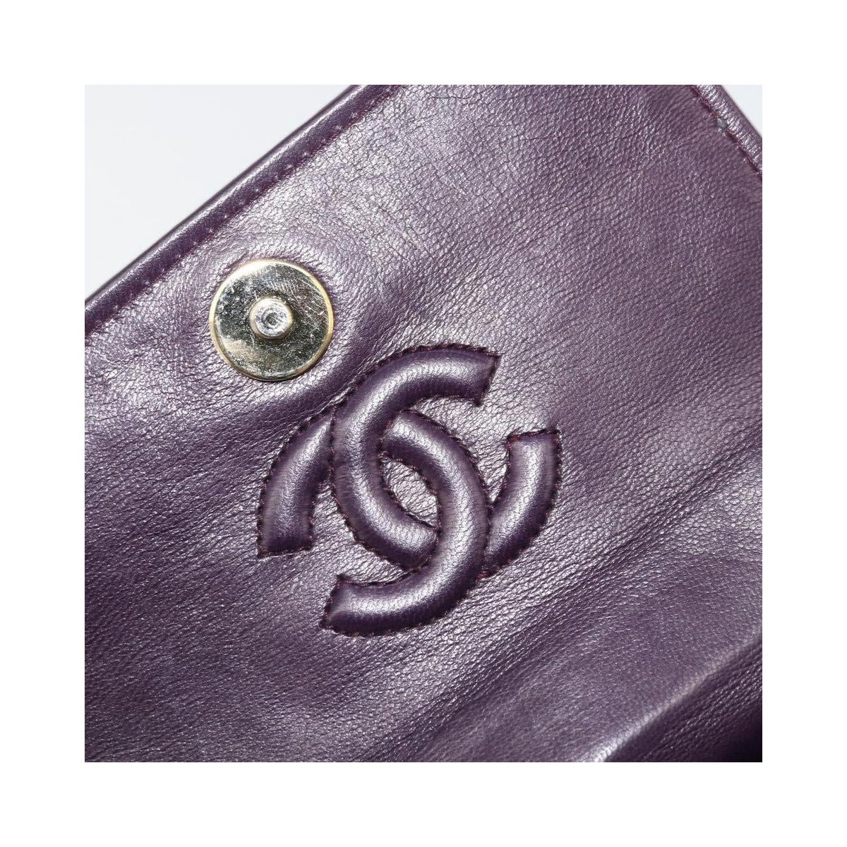 Sac À Main Chanel Wallet On Chain Velvet - Violet