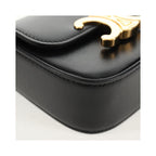 Sac À Main Celine Vintage Triomphe Shoulder Medium Cuir - Noir