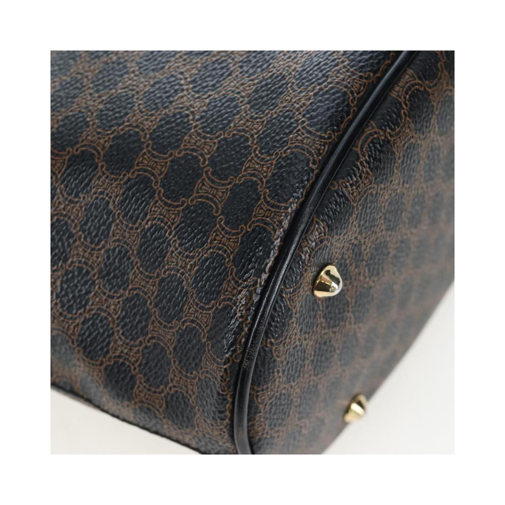 Sac Porté Épaule Celine C Macadam Tote Pvc - Noir