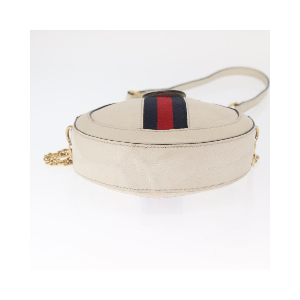 Sac Porté Épaule Gucci Gg Marmont Medium Cuir - Blanc