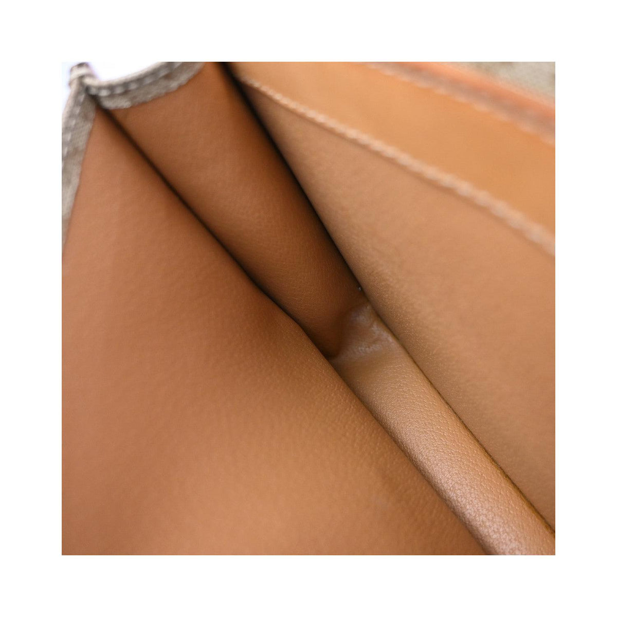 Bolso de hombro Celine Vintage Macadam con logo circular de PVC - Beige