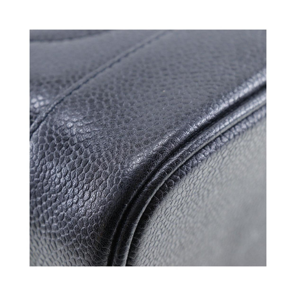Sac À Main Chanel Vintage Timeless Cosmetic Case Tall Cuir - Noir