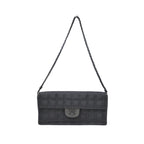 Sac Porté Épaule Chanel Travel Line Flap East West Nylon - Noir