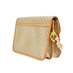 Bolso de hombro Celine Vintage Macadam con logo circular de PVC - Beige