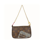 Pochette Louis Vuitton Pochette Accessoires Mini Toile - Marron