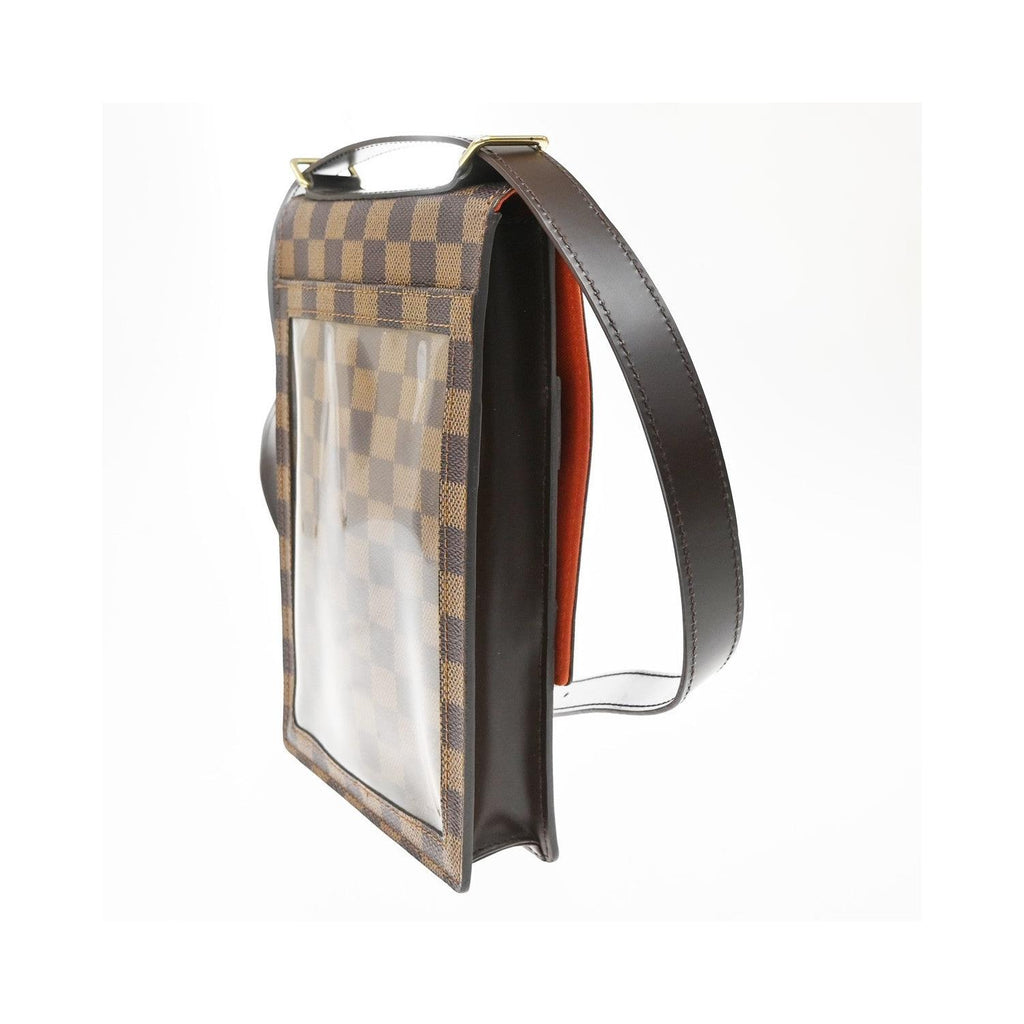 Sac Porté Épaule Louis Vuitton Portobello Messenger Toile - Marron