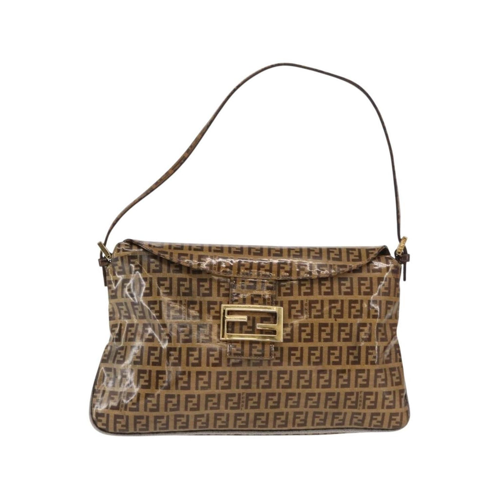 Fendi Mamma Baguette PVC shoulder bag - Brown