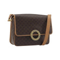 Sac Porté Épaule Celine Vintage Macadam Circle Logo Toile - Marron