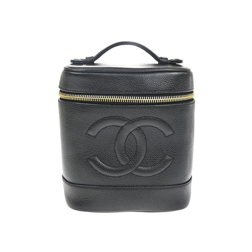Estuche cosmético Chanel Vintage Timeless Caviar alto