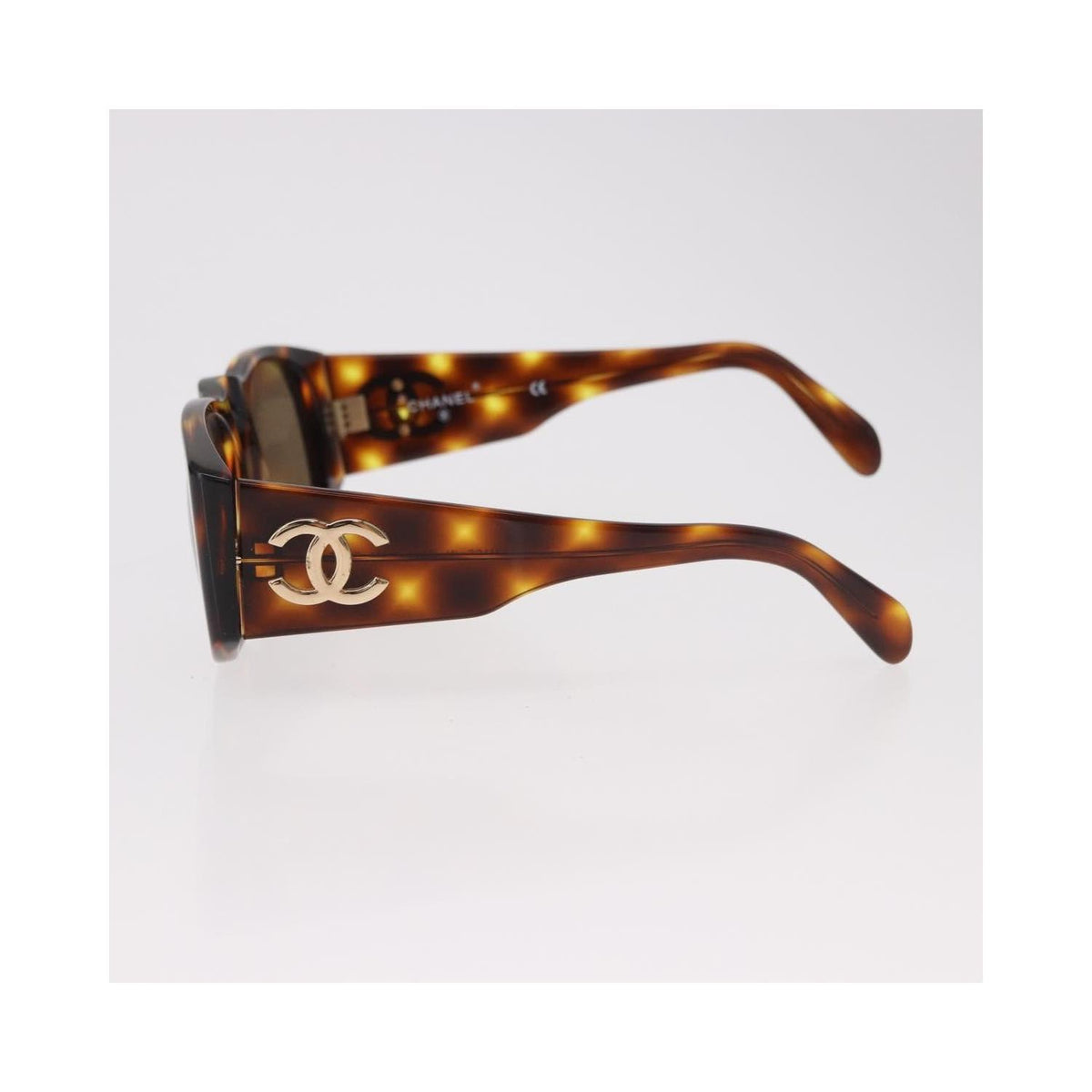 Lunettes De Soleil Chanel Logo Cc Plastic - Marron