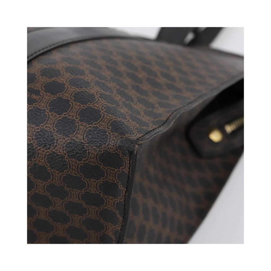 Cabas Celine Vintage Macadam Shopper Large Pvc - Noir
