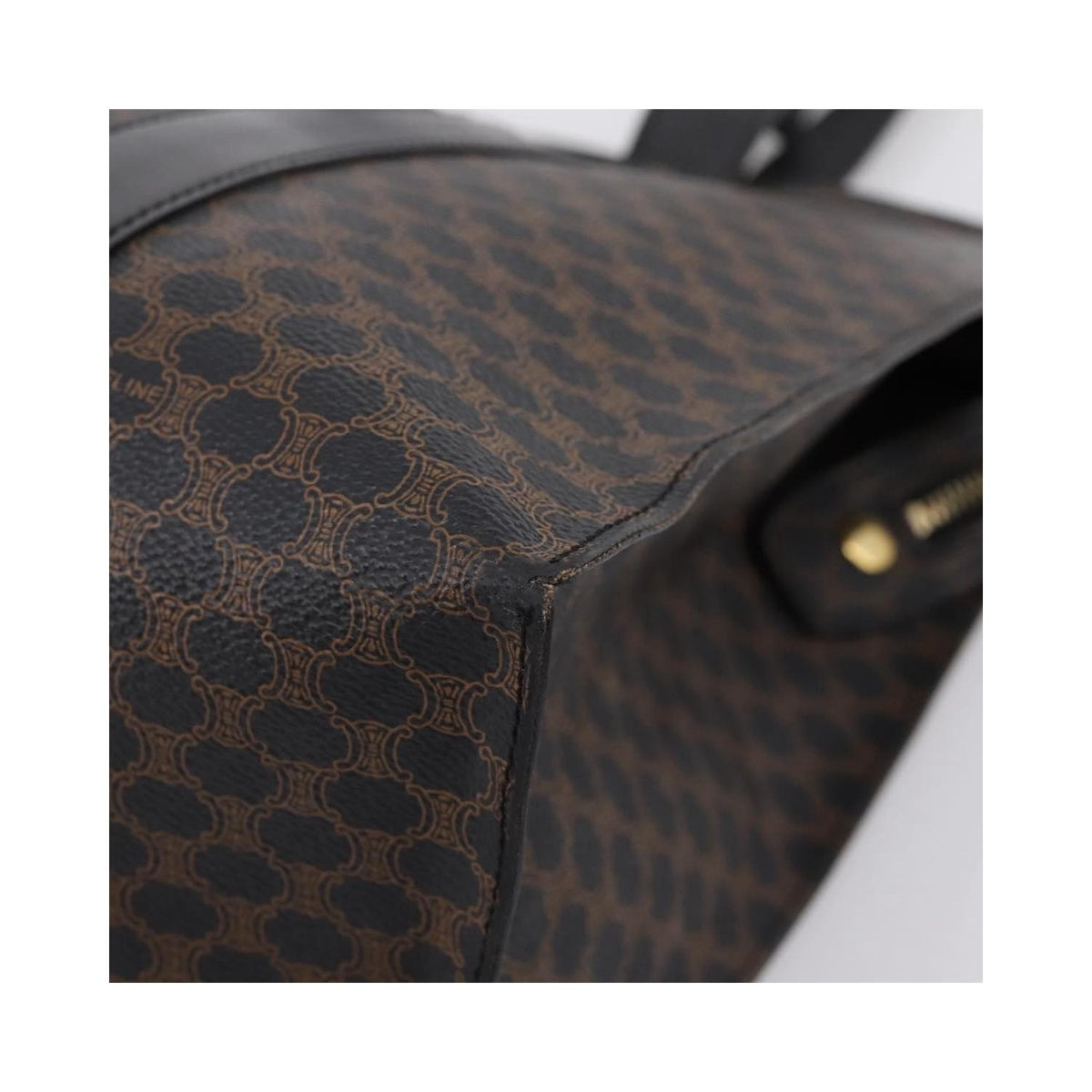 Cabas Celine Vintage Macadam Shopper Large Pvc - Noir
