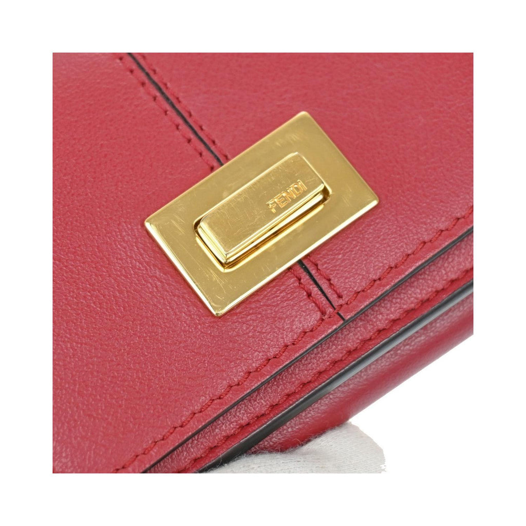 Portefeuille Fendi Peekaboo Long Cuir - Rouge