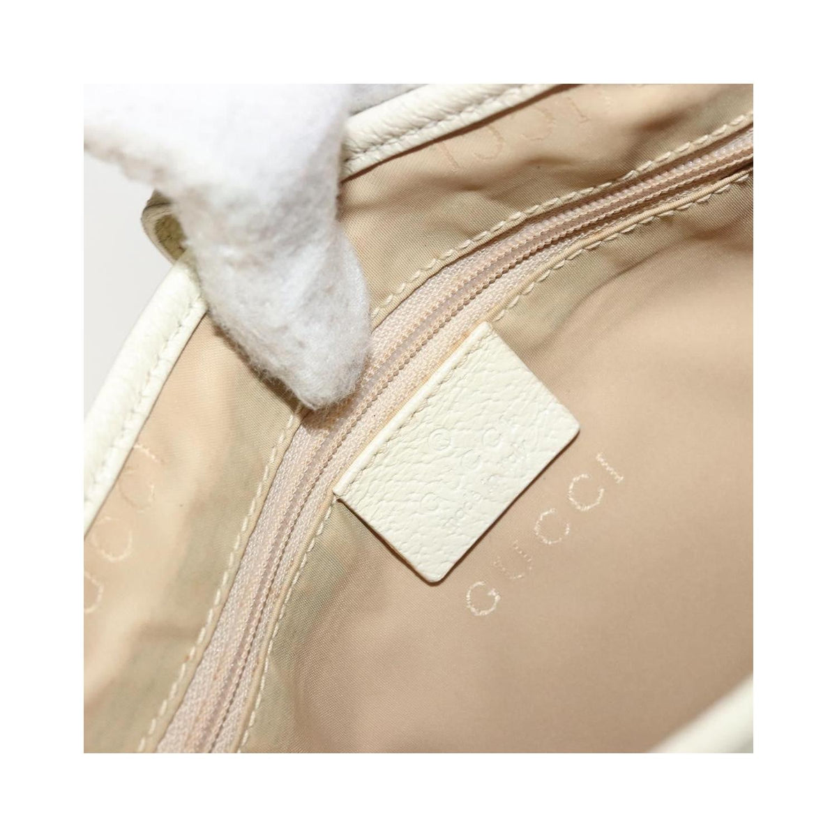 Sac À Main Gucci Vintage Jackie Shoulder Toile - Beige