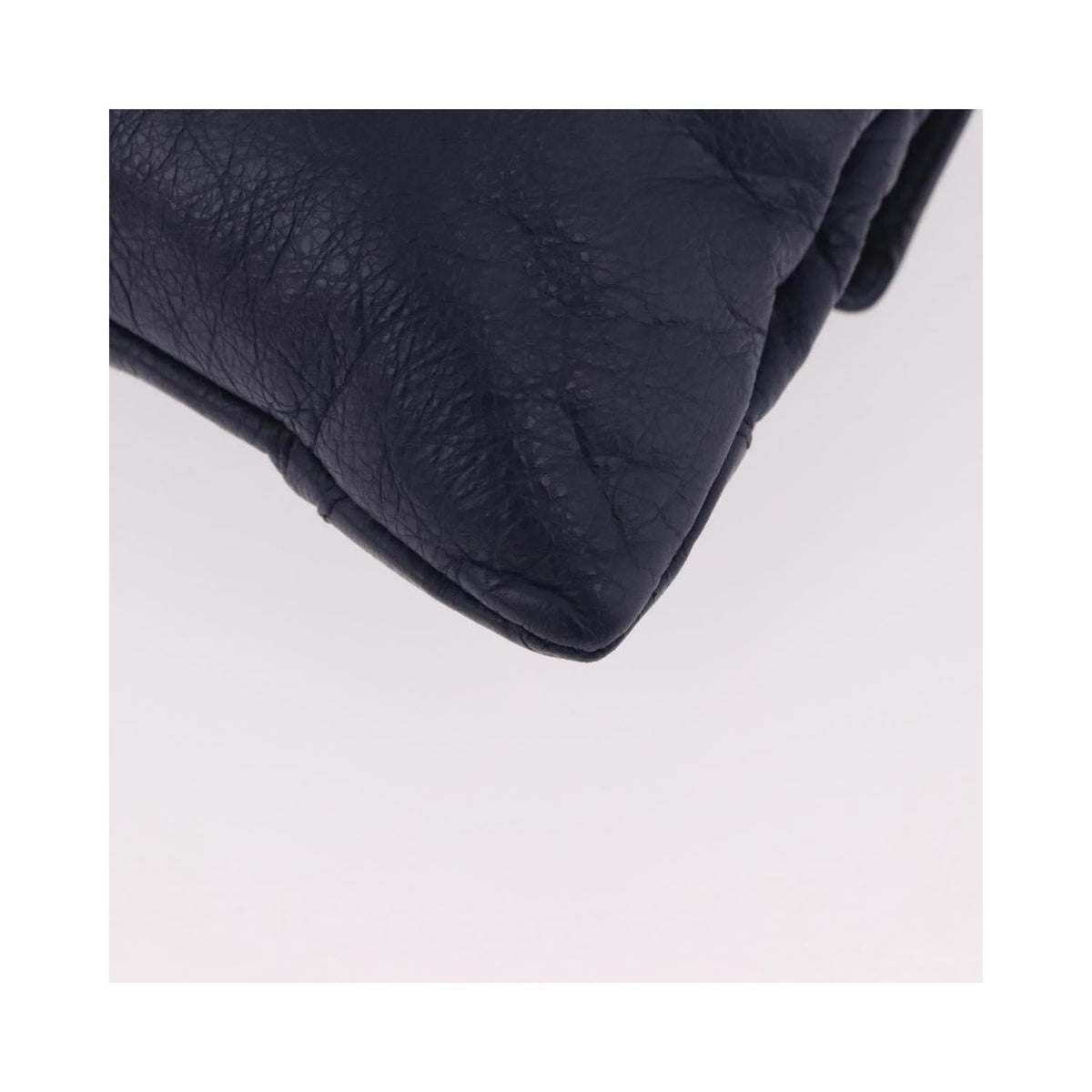 Pochette Balenciaga Classic Studs Envelope Strap Clutch Mini Cuir - Bleu Marine